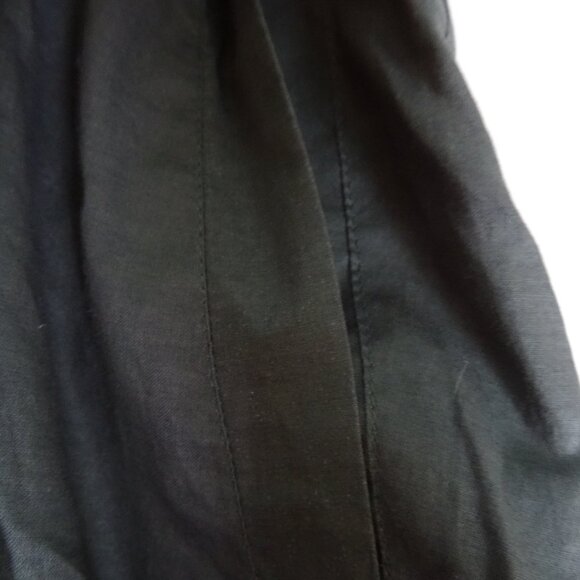 vintage H&M button army green size 4 skirt with belt - Picture 5 of 6